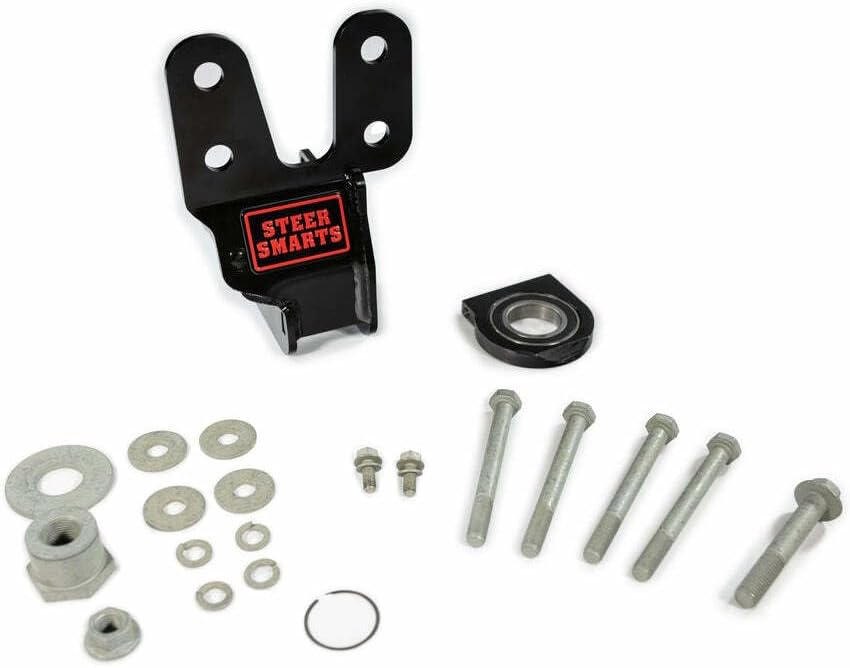 STEER SMARTS YETI XD™ JK/JKU SECTOR SHAFT BRACE WITH TRACK BAR REINFORCEMENT BRACKET