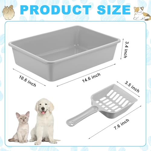 Kit 4 Areneros Abiertos para Gatos Medianos en Plástico miniatura 3