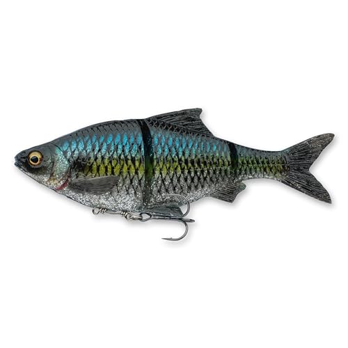 Savage Gear 3D Gizzard Shad Fishing Bait, 6 3/4 oz, Walleye, Realistic Contours & Movement, Durable Construction, Hanging Treble Hook Option