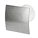 Wentylator łazienkowy ścienny Ø 100 łożysko kulkowe Wentylator ścienny Silent Standard Escudo - Line System+ (srebrny szczotkowany)