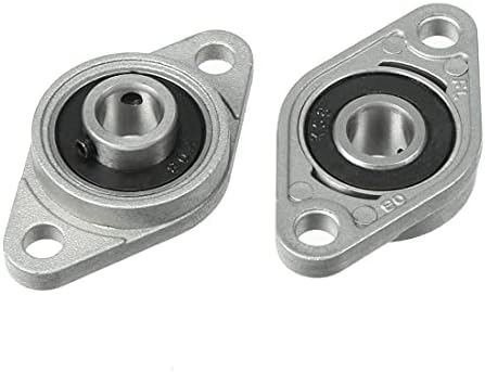 3DINNOVATIONS KFL08 8mm Pillow Block Rhombic Bearing zinc Alloy Insert Linear Bearing Shaft Support CNC Part (2 pcs)
