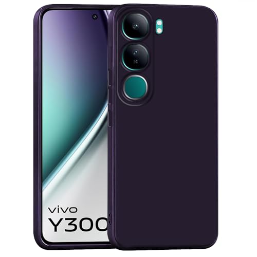 Image of Back Cover for Vivo Y300 5G / V40 Lite 5G | Full Camera Protection | Premium Liquid Silicon Case | Flexible Bumper Case for Vivo Y300 5G / V40 Lite 5G (Purple)
