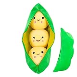 Peas POD Lindos - Toy de Color Verde Cuddly Toy | Peas en los Juguetes de la cápsula | Plush Pea POD Lanza Almohada | Almohada de Felpa de Guisantes de Dibujos Animados | Lindos Juguetes de