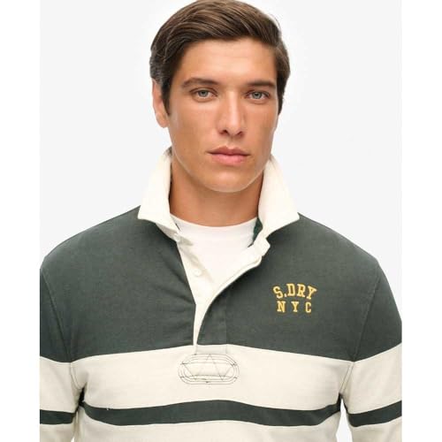 Polo Superdry Haut de rugby à rayures athlétiques vintage EU - vue 4
