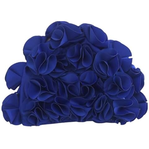 Huachnet Retro Petal Cap - Flower Swim Cap (Purple) Cover