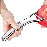 Gemüseschäler aus Stahl, multifunktionaler Gemüseschäler | Schäler aus Edelstahl – - und Gurkenschäler, praktischer und tragbarer Küchenhelfer für Herd,