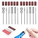12Pcs/2Sets Nail Drill Bit Set, Nail Art Tools Set for Acrylic, Gel Nails, Manicure & Pedicure, Nail Drill Bits and Sanding Bands #80#120#180 for Nail Salons & Beauty (COLOR:as shown)