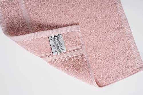 Chateau Home Collection Bath Towels Set, 100% Ring Spun Cotton Bath Towels, Bath Towels Extra Large, Luxury Bath Towels, 54" X 28", Oversized Towels, Super Absorbent Shower Towels - Blush #TOP2