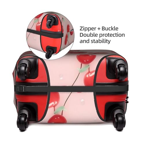FEMOS Lovely Sweet Red Cherry - Travel Suitcase Cover Elastic Luggage Covers Trolley Protector Cover Fits 18-32 Inch Luggage4