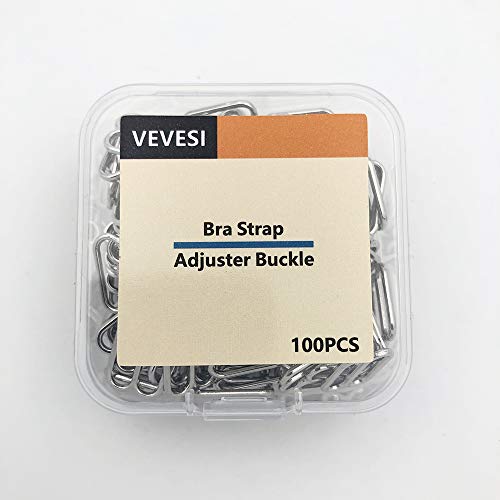 Bra Strap Adjuster Buckle Sliders Metal Nickel Free Lingerie Replacement/Diy Accessories (Sliver,18Mm) #TOP4