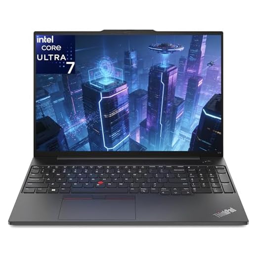 Lenovo ThinkPad E16 Laptop Computer for Business (2026 Edition), Intel Core Ultra 7 255H, 16GB DDR5, 512GB SSD, Lifetime Office 365, Arc 140T, 16" FHD+, Thunderbolt 4, HDMI, Windows 11 Pro, Jet Black