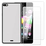 Shantime Hülle mit 2 Stück Schutzfolie Kompatibel mit Wiko Highway Pure 4G, Stoßfeste Abdeckung & Gehärtetes Glas R&um-Schutz(Weiß)