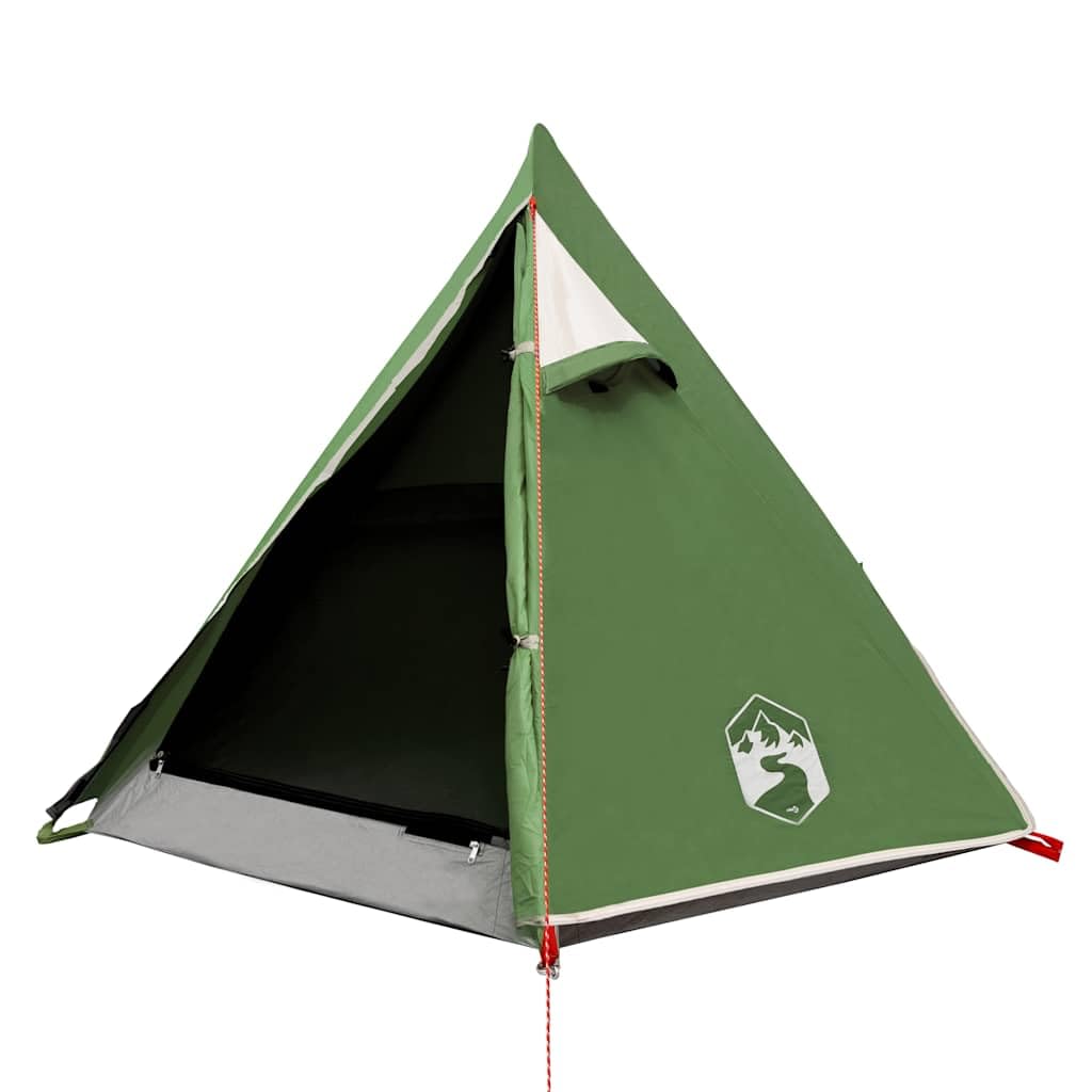 Kuppel-Campingzelt für Personen, Grün, Wasserdicht, T Polyester mit PU-Beschichtung, x x cm, Leichtes Outdoor-Zelt