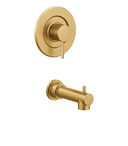 Moen Align Brushed Gold Posi-Temp Pressure Balancing Modern Shower
