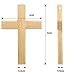 24 Pieces Natural Wooden Cross Wood Cross Pendants Mini Cross Beads for DIY Crafts Jewelry Making (Wood Color)