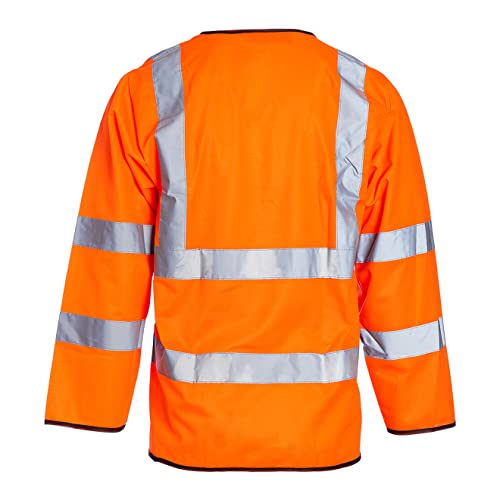 Blackrock Hi Vis Chalecos Manga Larga Naranja, Chaquetas Reflectantes Alta Visibilidad, Hi Viz, Ropa Laboral Utilitaria y de Seguridad, Ropa Neón, Running, Chaqueta, Hivisible, Seguridad, EPI