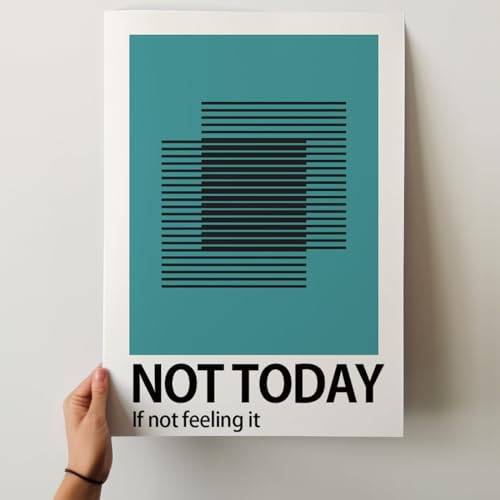 Hotdogger art �wNOT TODAY�x �����ł͂Ȃ� �唻�|�X�^�[ A3 �A�[�g ���� ���� �~�j�}�� Typography