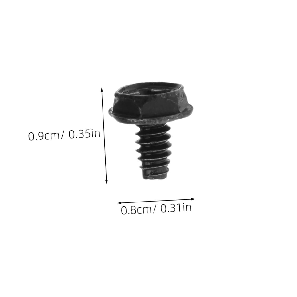 NUOBESTY 100pcs Black Pci Slot Computer Case Screws Metal Fasteners for Hardware Assembly and System Building Replacement