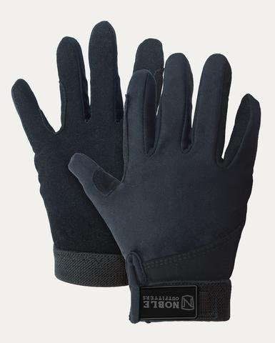 Noble Equestrian Kids Gloves L Black #TOP16