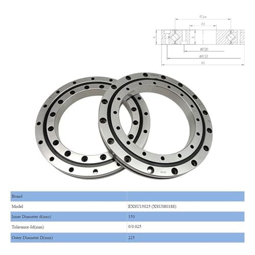Roulement à rouleaux croisés XSU080188 de haute précision pour broche - 2