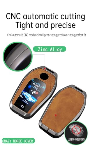 Cadeau idéal coque de clé BMW en cuir et zinc pour Série 5 et 7 - 6
