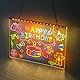 DWOOKE LED zeichentafel kinder mit Ständer,7-Farben-Stift,Kette, USB-Verlängerungskabel,30x20CM Acryl Schreibtisch-Wand Leuchttafel,Maltafel Kinder für Ladenstände,Schreibtisch,Büro,Schule,Zuhause