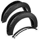 Carpartsinnovate Fits Ford 15-17 F150 Styleside Rough Textured Pocket Rivet Bolt-On Fender Flares
