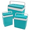 Daniel James Large Cool Box - 15L, 24L or 35L Insulated Cooler Box with Carry Handle & Lid for Ice Cold Food & Drink - Lightweight & Durable for Camping, Picnic & Travel (Turquoise, 35-Litre)