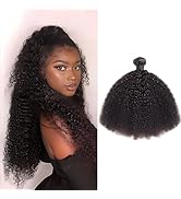 Dsoar Afro Kinky Curly Bundles Puff Ponytail 100% Human Hair Natural Black Color Human Hair Curly...
