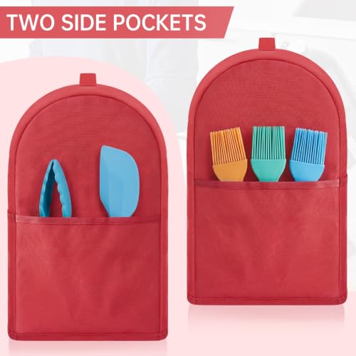 Image of Stand Mixer Dust Cover Compatible with Kitchenaid 4.5 /5 Quart Tilt Head, Water-resistant Kitchen Aid Mixer Cover with 3 Pockets for Accessories (Red)