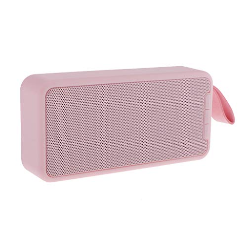 LOVIVER Mini Bluetooth 5.0 Amplificador Hifi Sound 1200mah TWS Função AUX USB TF FM - Rosa