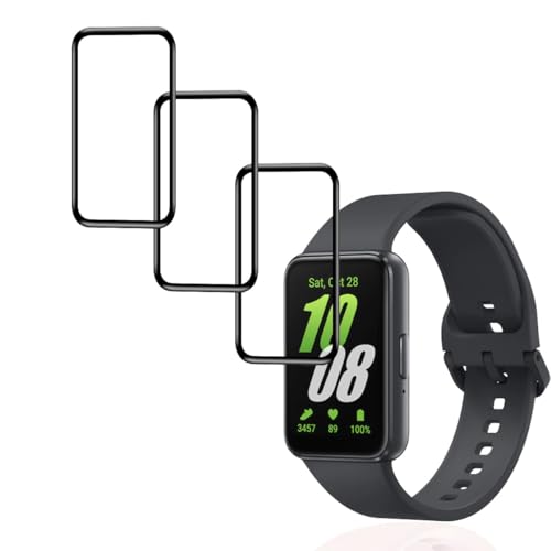 �y3���Z�b�g�z�p Samsung Galaxy Fit 3 �t�B���� �K���X�t�B���� PET������ �Y�f�@�� �p Galaxy Fit 3 �t���ی�t�B���� �J�o�[ �L�Y�h�~ �ϏՌ� ��U�h�~ 24���Ԏ����C���Z�p �S�ʕی� 3D�Ȗ� �����ߗ� �����x�^�b