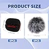 COMNICO 10 Pack Lapel Headset Microphone Windscreen Foam Cover Set Mini MIC Furry Windscreen Pop Filter for Lavalier Lapel Microphone Shield Protection Noise Reduction Studio Equipment Clearer Record #1