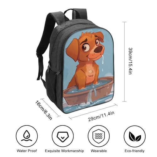 Mochila guardería pequeña 3D perro de peluche para niños 2