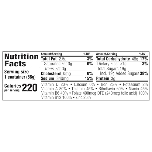 Image of Cocoa PEBBLES Chocolate Breakfast Cereal, Gluten Free, 2 oz Cup, 12 pack | Sweetened Puffed Rice With Crunchy Texture And Chocolatey Flavor, Delivering A Flavorful Bite In Every Spoonful