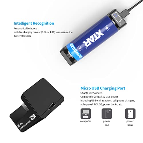 Xtar Mc1 Plus 3.6/3.7V Liion Battery Charger For 10440 14500 18350 18650 20700 26650 25500 #TOP2