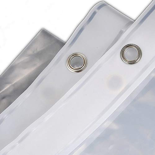 Fangkun Ipad Mount Clear Shower Curtain Liner - 4 Touch-Sensative Pockets - Bath / Shower Organizer - Bathroom Storage Bag 32 X 72 Inches #TOP6