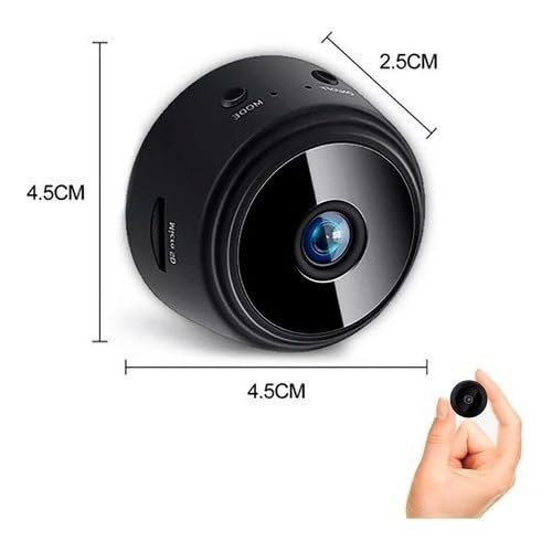 Mini Câmera Espiã A9 Com Visão Noturna HD 1080p Sensor De Presença Wifi Grava Em Cartão de Memória