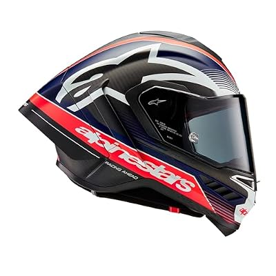 Alpinestars Supertech R10 Team Helmet, Carbon Fiber, Aerodynamic Full-Face Design, Ventilation & Safety, DOT & ECE Certified for Street & Track Riders