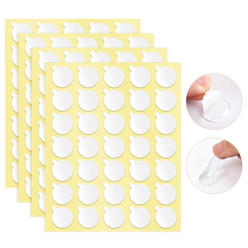 OUZRETUCU Sticky Dots Double Sided 140 PCS 0.79 X 0.04