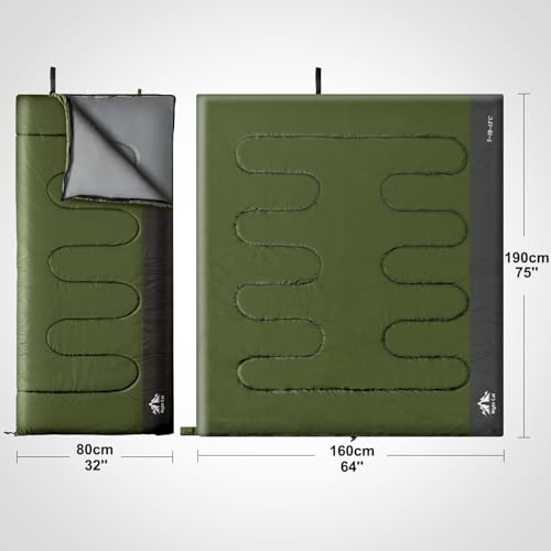Image of Night Cat Camping Sleeping Bag for Adults 3 Seasons Portable Lightweight Backpacking Hiking Traveling Indoor Outdoor Temperature 5-15℃ 2.6x6.3ft Switch to a Quilt or Blanket