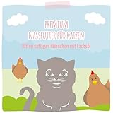 MjAMjAM - Premium Nassfutter für Katzen - Kitten saftiges Hühnchen mit Lachsöl, 6er Pack (6 x 200 g), getreidefrei mit extra viel Fleisch