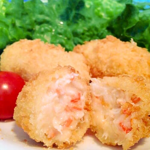 男鹿産 ベニズワイガニのクリームコロッケ 40g×12個 (油調理済 冷凍)[福島肉店]