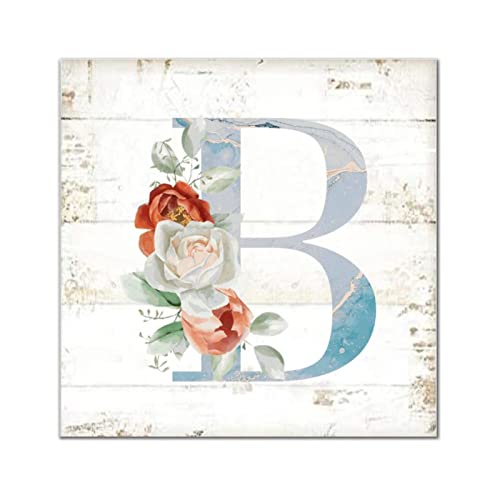 Lettres de l'alphabet en bois B cadeau pendaison crémaillère
