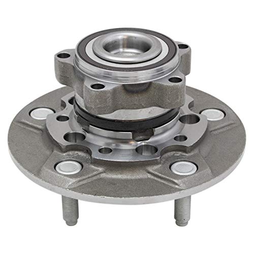 Image of TRQ 2 Piece Front Wheel Bearing and Hub Assembly Set with ABS Sensor | for 2015-2019 Ford Transit-250 2015-2019 Ford Transit-350 +1 more with Single Rear Wheels (SRW)