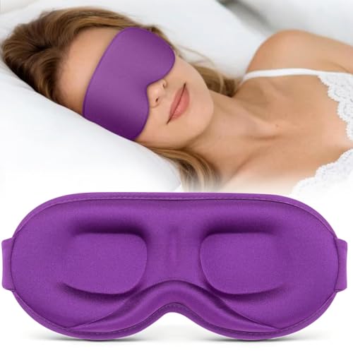 Vynix Sleep Mask for Men Women - 100% Blackout Eye Masks for Sleep - 3D Soft Sleeping Mask for Side Sleepers - Zero Pressure Lash Extensions Eye Cover Shade for Airplane Travel Essentials Bla product thumbnail 13