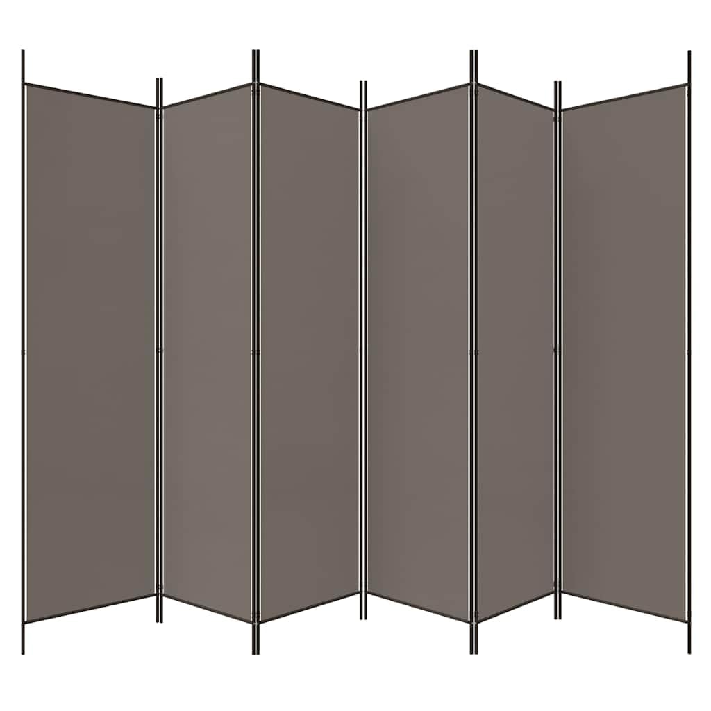 Paravent brise-vue en tissu anthracite 300 x 200 cm, pliable, autonome, opaque, idéal pour salon, chambre à coucher, bureau, balcon, jardin, intérieur et extérieur, protection acoustique