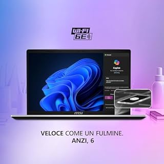 MSI Modern 15 F13MG-074IT, Notebook 15.6” FHD 60Hz, Intel Core i5-1335U, Intel Iris Xe, 16GB RAM DDR4 3200MHz, 512GB SSD PCIe4, WiFi 6E, Win 11 Home [Layout e Garanzia ITA]