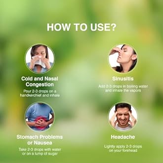 Maharishi Ayurveda Prandhara- Ayurvedic Oil for Common Ailments | For Nasal Congestion, Headache & Toothache | Multi-Purpose Oil | Relief From Cold, Cough| 3ml - Pack of 1