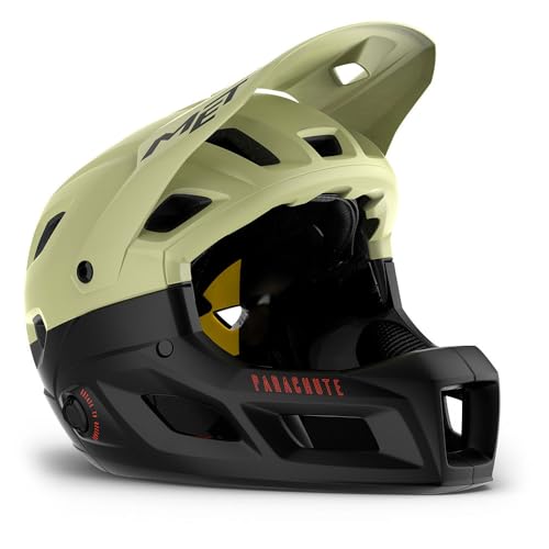Casque intégral MET Parachute MCR MIPS vert pistache pour cyclisme VTT en taille S